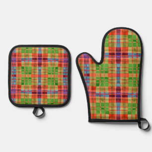 MAC RAE TARTAN Oven Mitt & Pot Holder Set