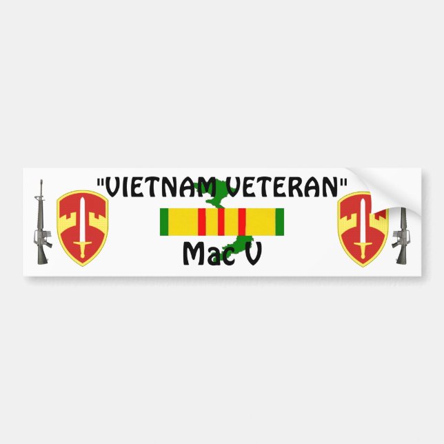 Mac V bumper sticker (Front)