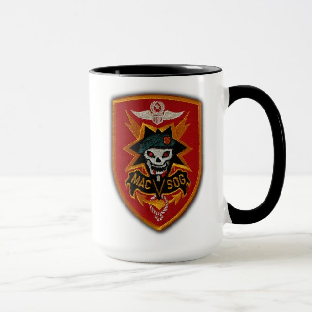 MAC V SOG Vietnam war veterans patch Mug (Right)