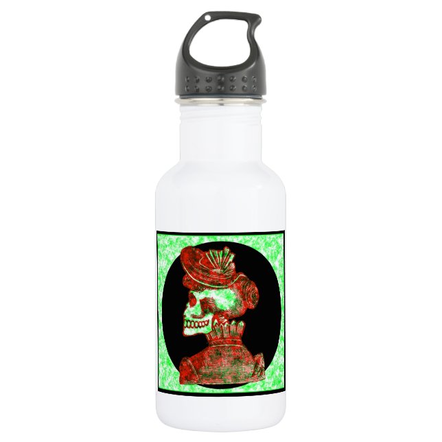 Macabre: Dia de los Muertos 532 Ml Water Bottle (Front)