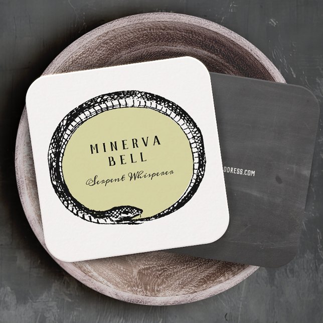 Macabre Serpent  Square Business Card (Creator Uploaded)