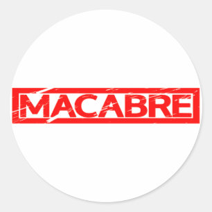 Macabre Stamp Classic Round Sticker