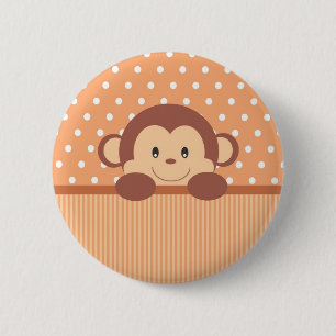 macaco1.jpg 6 cm round badge