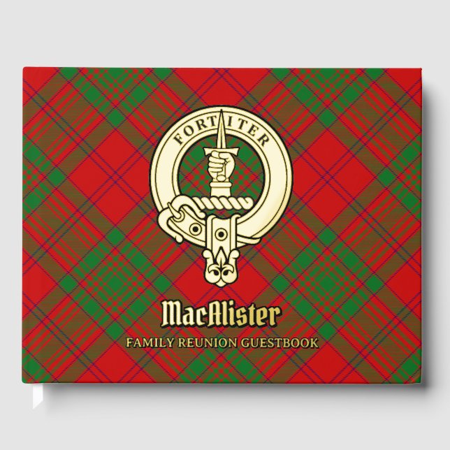 MacAlister of Glenbarr Family Reunion Guest Book (Front)