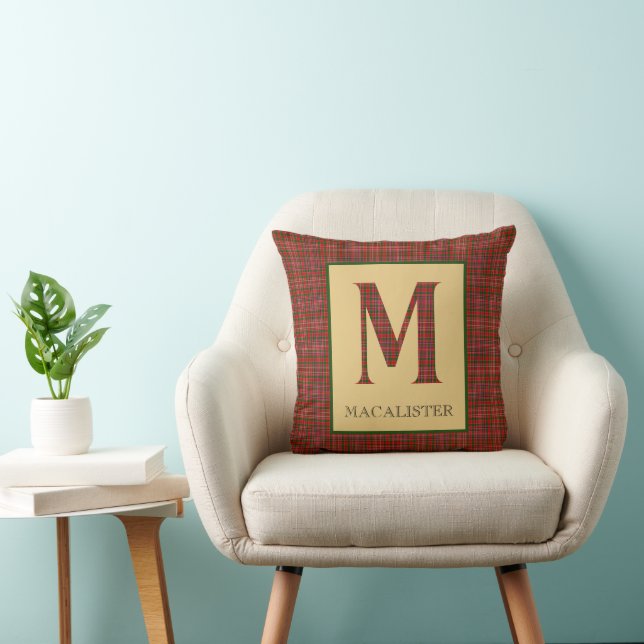 MacAlister Tartan Monogram M   Cushion (Chair)