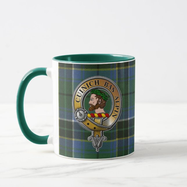 MacAlpine Tartan & Badge Mug (Left)
