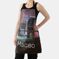 Macao Casino Skyline Panorama China Nighttime