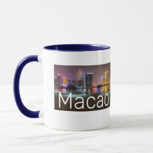 Macao Casino Skyline Panorama China Nighttime Mug