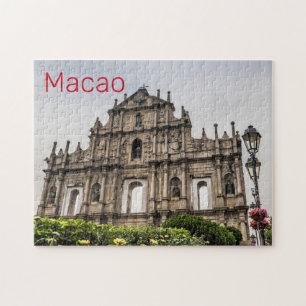 Macao Ruin of St. Paul's Church China Souvenir Jigsaw Puzzle