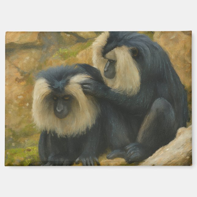 Macaque Bond – Grooming Ritual Magnet (Front)
