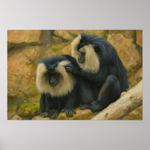 Macaque Bond – Grooming Ritual Poster