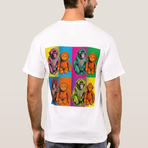 Macaque Monkey with Toy - Emotional Loss Story T-Shirt