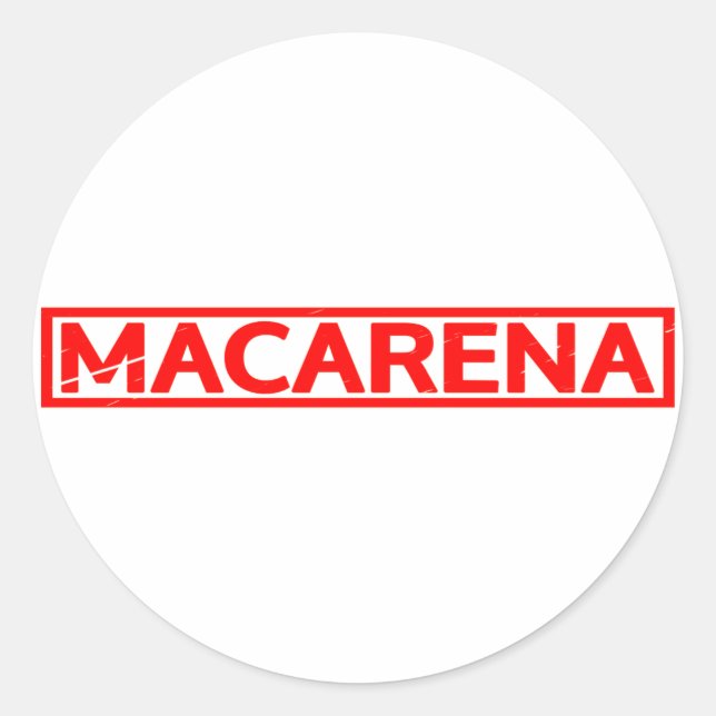 Macarena Stamp Classic Round Sticker (Front)