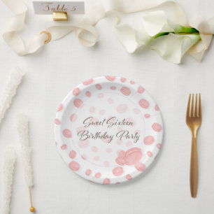 Macaron Birthday party  Paper Plate