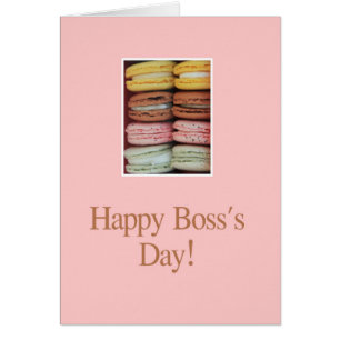 Macaron Boss's Day Card