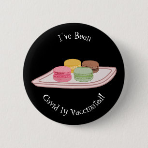 Macaron cartoon illustration 6 cm round badge