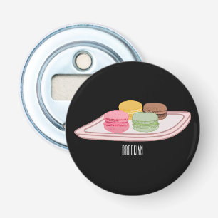 Macaron cartoon illustration bottle opener