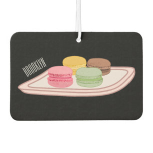 Macaron cartoon illustration  car air freshener