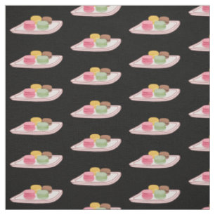 Macaron cartoon illustration fabric