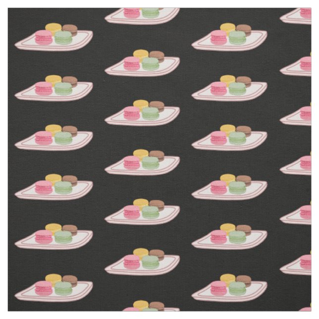 Macaron cartoon illustration fabric (Swatch)