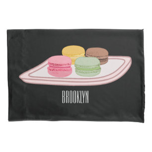 Macaron cartoon illustration  pillowcase