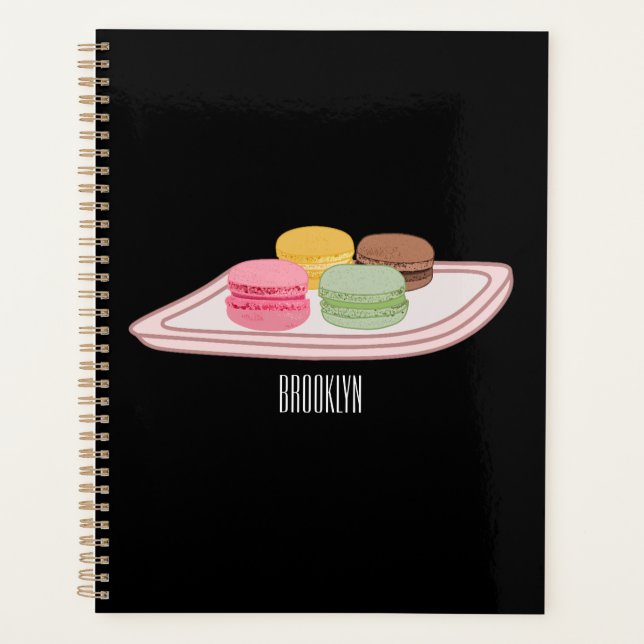 Macaron cartoon illustration  planner (Front)