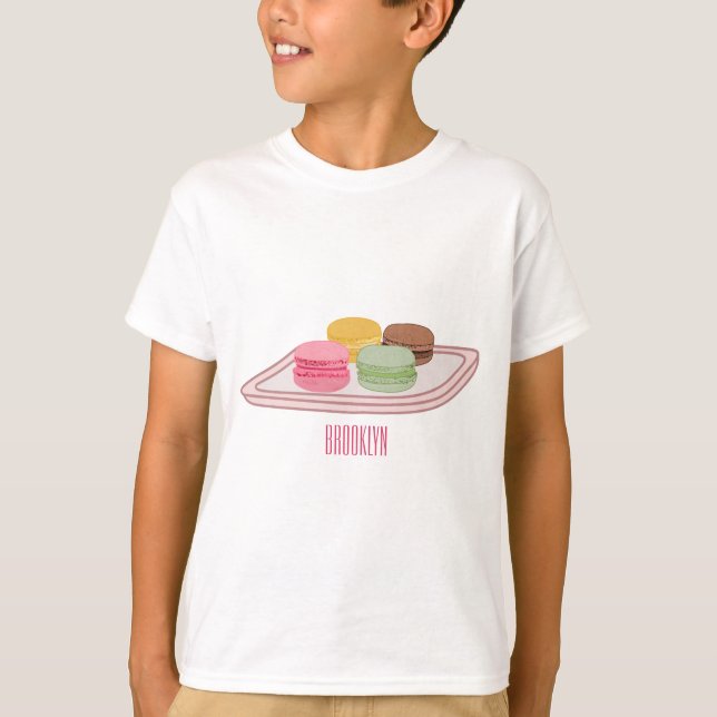 Macaron cartoon illustration  T-Shirt (Front)