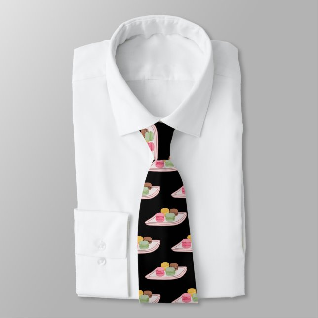 Macaron cartoon illustration  tie (Tied)