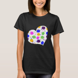 Macaron Confetti Heart T-Shirt
