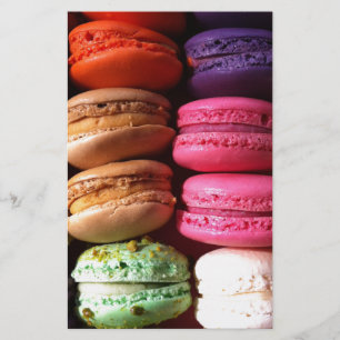 macaron cookies stationery