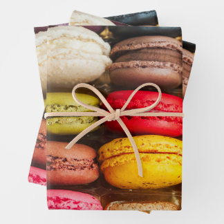 Macaron Delight Wrapping Paper Sheet