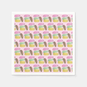 Macaron French Pastry Cookies Macarons Patisserie Napkin