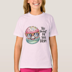  Macaron in Dark Glasses, by Natasha Us   T-Shirt
