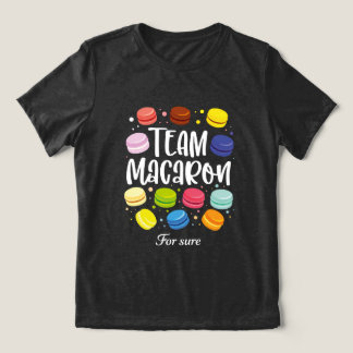 Macaron Lover Team Macaron For Sure Funny Gift Tri-Blend Shirt