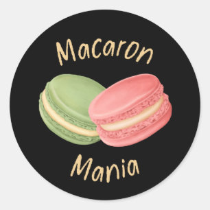 Macaron Mania Macaron Lover Classic Round Sticker