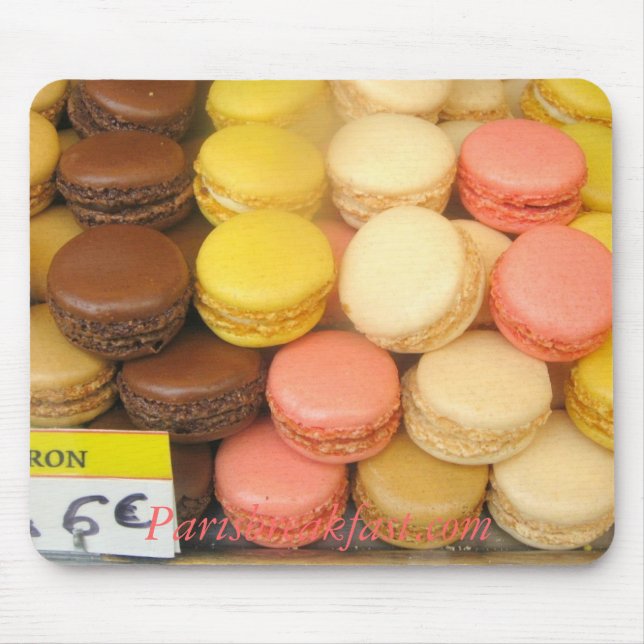 Macaron Mouse Parisbreakfast.com Pad (Front)