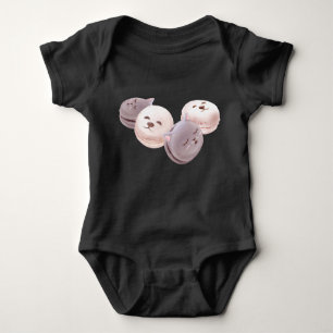 Macaron Pattern Baby Bodysuit