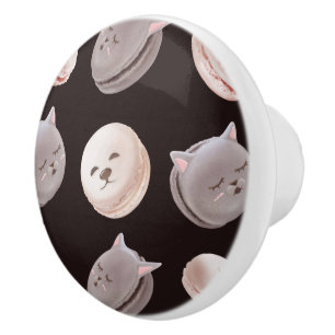 Macaron Pattern Ceramic Knob
