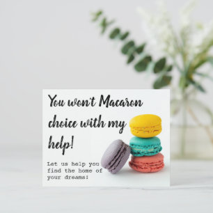 Macaron Real Estate Referral marketing Card