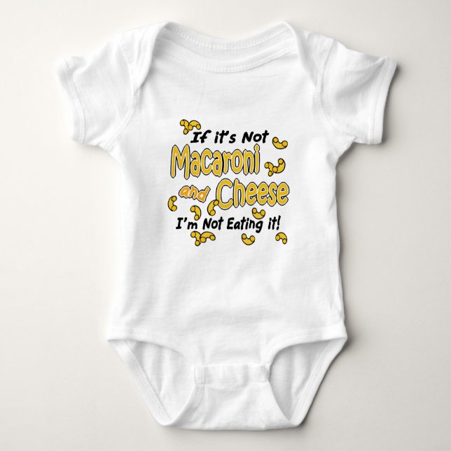 Macaroni and Cheese Baby Bodysuit (Front)