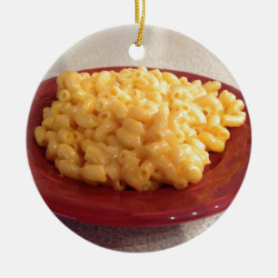 Macaroni and Cheese Ceramic Tree Decoration