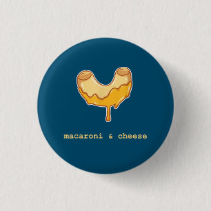 Macaroni And Cheese Cute Sweet Dessert Food Lover 3 Cm Round Badge