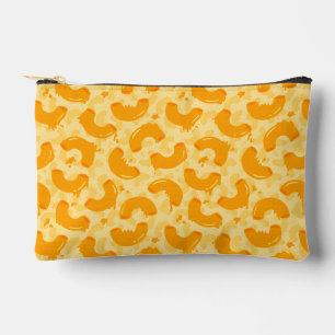 Macaroni and Cheese Pattern Accessory Pouch