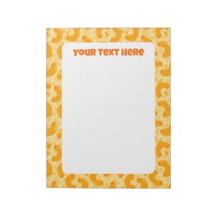 Macaroni and Cheese Pattern Notepad