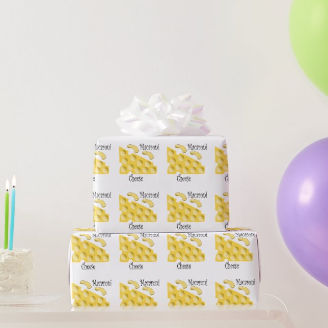 Macaroni Cheese Design  Wrapping Paper (Party Gifts)
