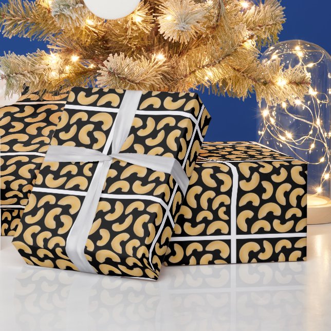 Macaroni pasta pattern wrapping paper (Holidays)