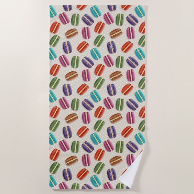 macarons beach towel (Front)