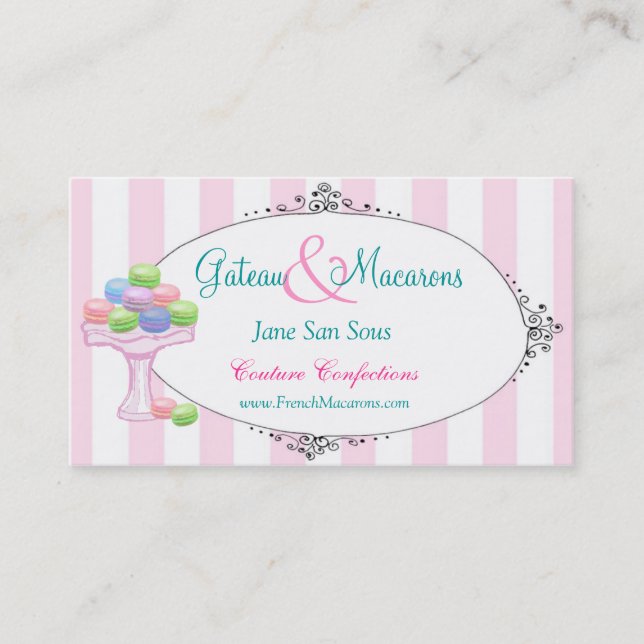 Macarons Business Card (Front)