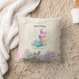 Macarons cushion throw pillow