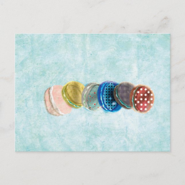 Macarons Paris Pastry Rupydetequila Postcard (Front)